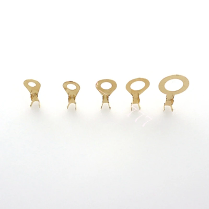 50 шт. O-type Copper4-12mm CrimpTerminals Электрический Sertir автомобильный динамик Мужской терминал холодного отжима покрытие наконечник