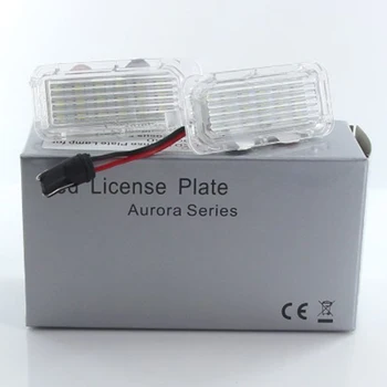 

Auto License Plate Light Parts Replacement Accessories White LED 6500K