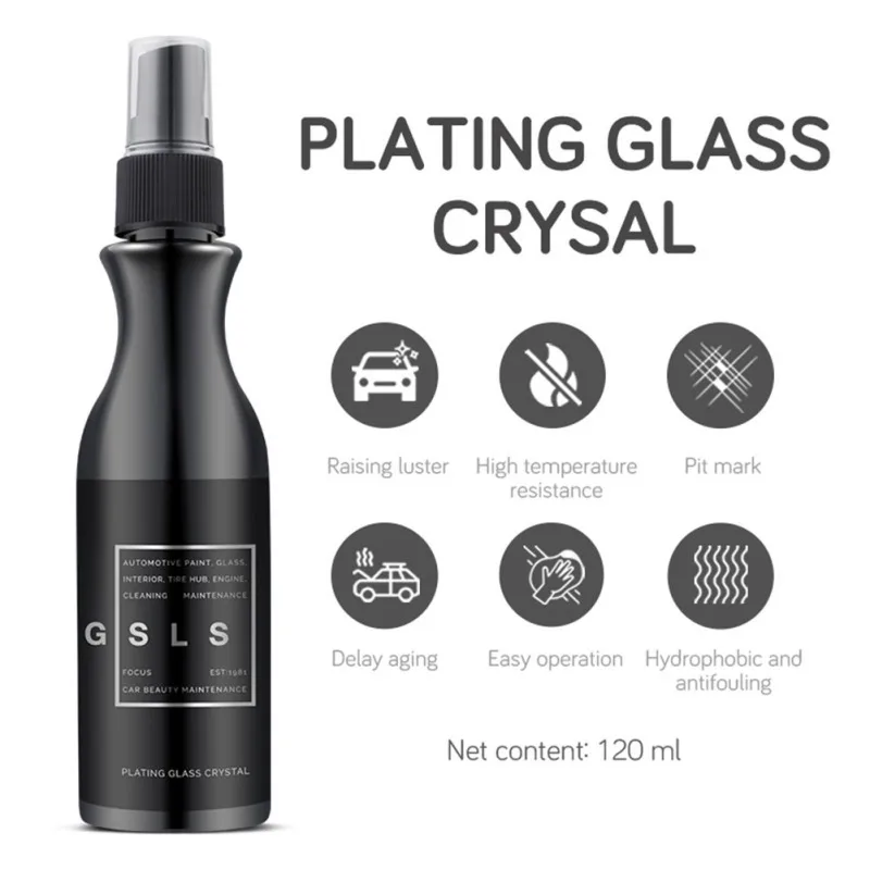 

Auto 120ml Windscreen Coating Liquid Glass Nano Tech Car Coating Kit Crystal Hydrophobic Rain Water Repel Car Window Cleaning