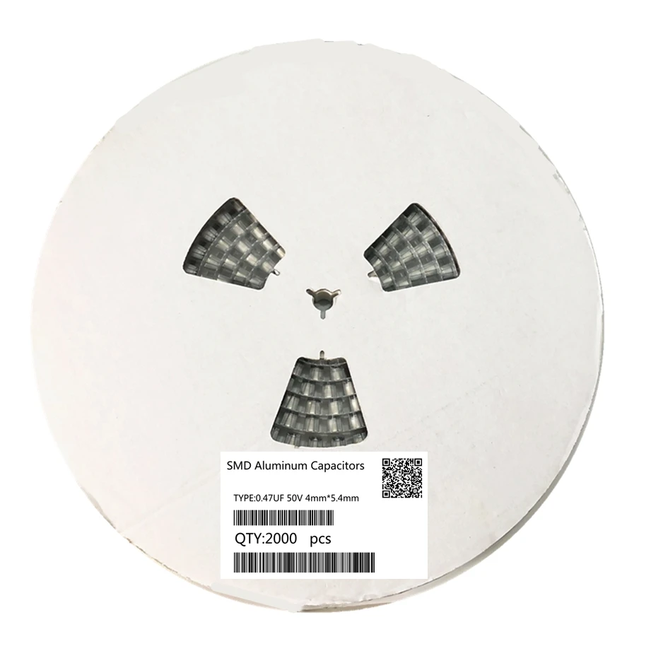 Original 2000pcs 0.47UF 50V 4mm*5.4mm SMD electrolytic capacitor 20