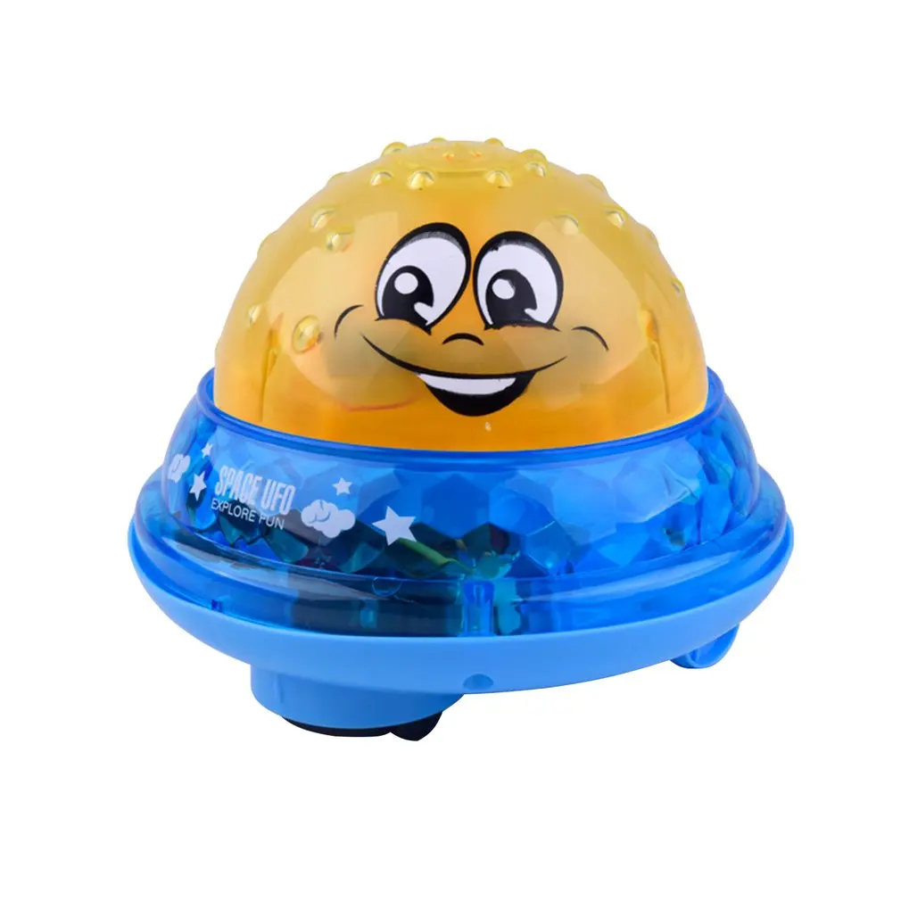 yellow with base Амфибия индукционный водный струйный шар Детская Ванная комната Душ водяная игрушка профессиональная Мода Портативная забавная игрушка для ванны спрей для воды - Цвет: yellow with base