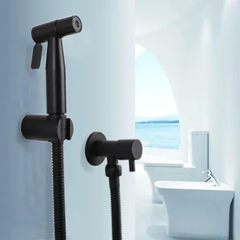 

4pcs/set Hand Held Bidet Nozzle Diaper Sprayer Bath Shower Shattaf Sprinkler Kit for Men Women Baby