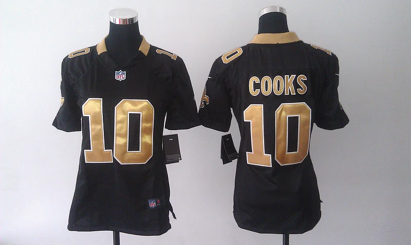 Цвет: желтый Женский Орлеан s,#9 Drew Brees 10# Brandin Cooks#28 Spiller Jersey - Цвет: Цвет: желтый