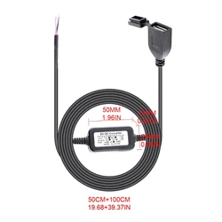 Motorcycle USB Adapter Power Supply Socket 12-24V Cellphone Charger with Cover Motorcycle Accessories