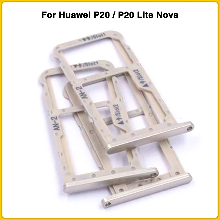 Слот для sim-карты Замена для huawei P20/P20 Lite Nova 3E SIM лоток для карт памяти Micro SD слот Разъем Ремонт Часть+ карта pin