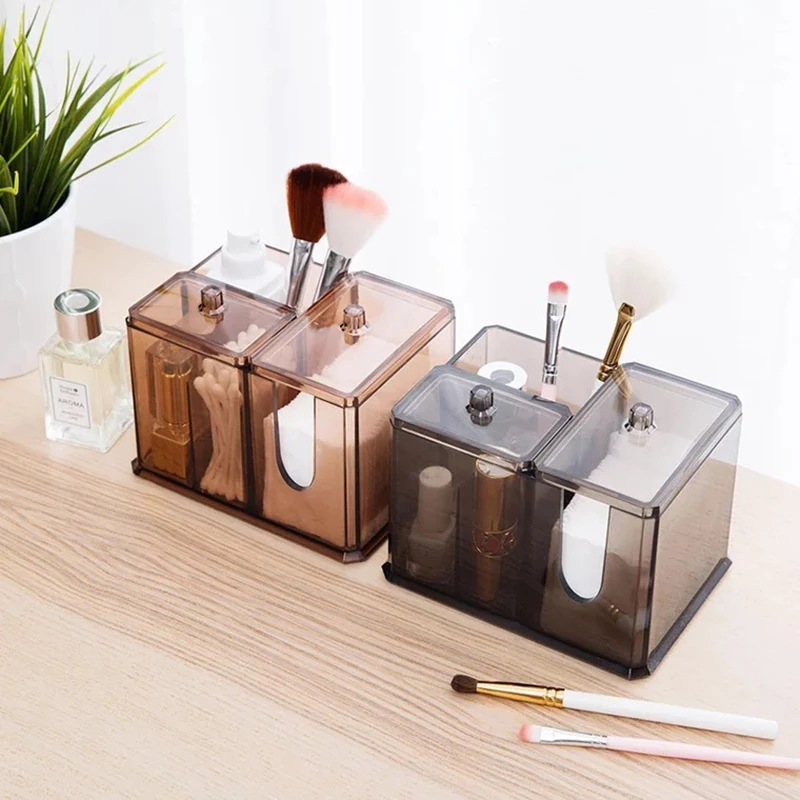  Combination Makeup Organizer Box Nail Polish Lipstick Cosmetic Cotton Storage Boxes Bins Make up Or