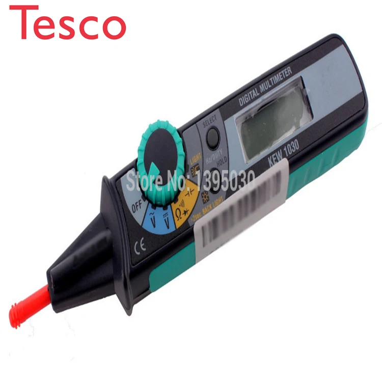 

1PC KEW 1030 LCD Digital Compact Pen Type Multimeter DMM LCD Backlight Display With English Manual