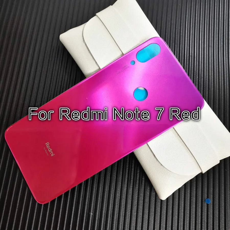 Задняя стеклянная крышка для Xiaomi Redmi Note7 Note 7 крышка батареи задняя Дверная панель корпус чехол для Redmi Note 7 Pro крышка батареи