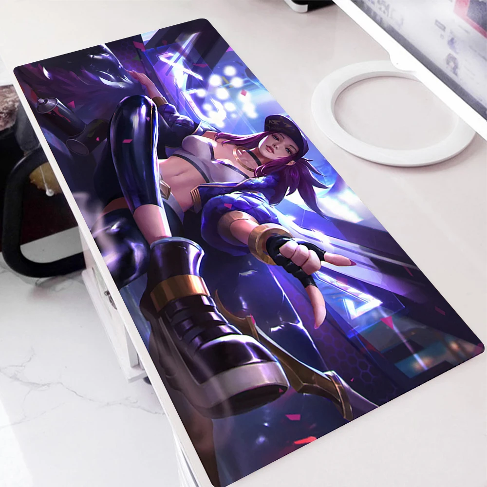 

Gaming LOL KDA ALL OUT Pad Mouse Xxl Mause Gamer Mat Rug Pads Anime Carpet Cute Mats Large Keyboard Kawaii Accessories Hot Desk