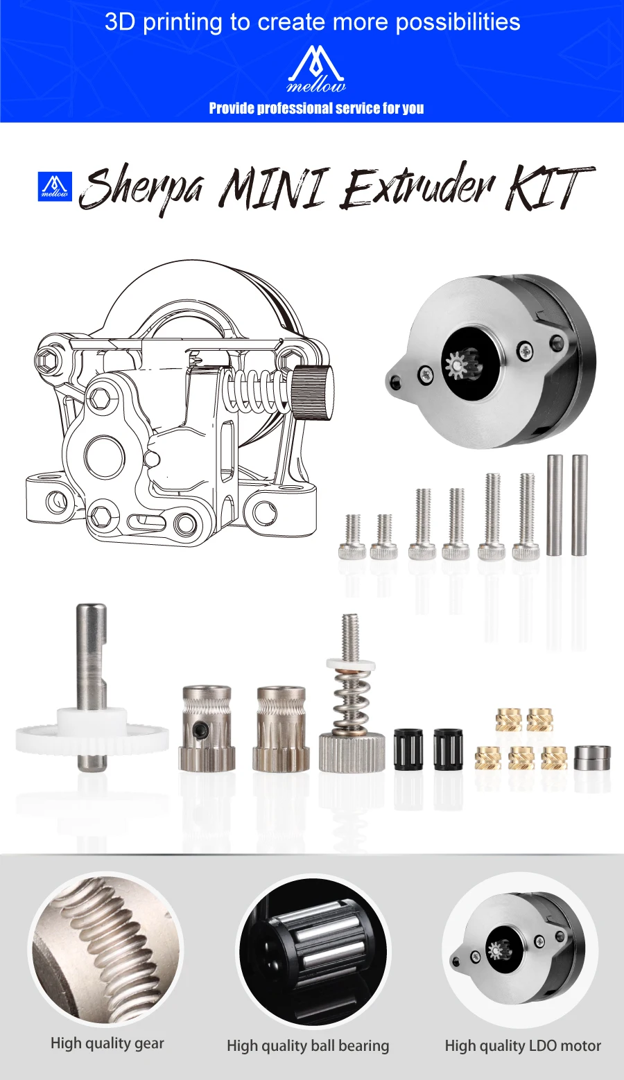 a impressora 3d de voron 2.4 creality3d CR-10 ender3 pro blv