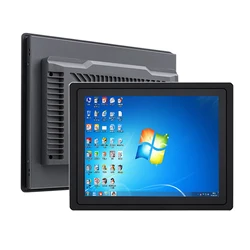 Ordinateur industriel tout en un 21.5 pouces avec écran tactile capacitif, mini tablette PC pour Win 10 Pro/Linux avec rs 232 COM 
