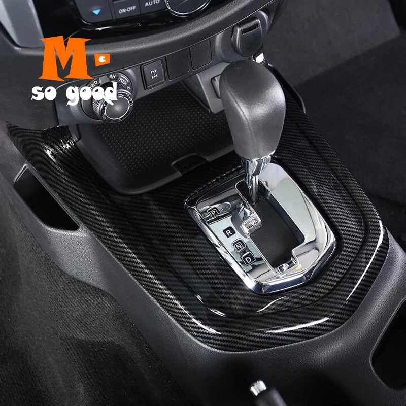 LUVCARPB Car Interior Automatic Gear Cover Trim Sticker,Fit for Nissan Navara NP300 2017-2019 