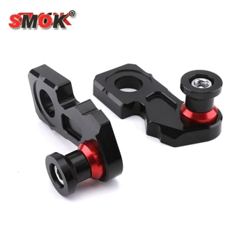 

SMOK Motorcycle Accessories CNC Aluminum Chain Adjuster Block With Stand Spool For Honda CB650F CBR650F 2014 2015 2016 2017 2018