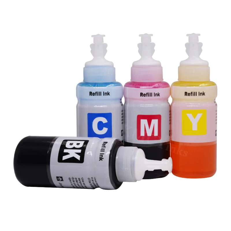 KMCYinks Dye Refill Ink kit for Epson L100 L110 L120 L132 L210 L222 L300 L312 L355 L350 L362 L366 L550 L555 L566 Printer