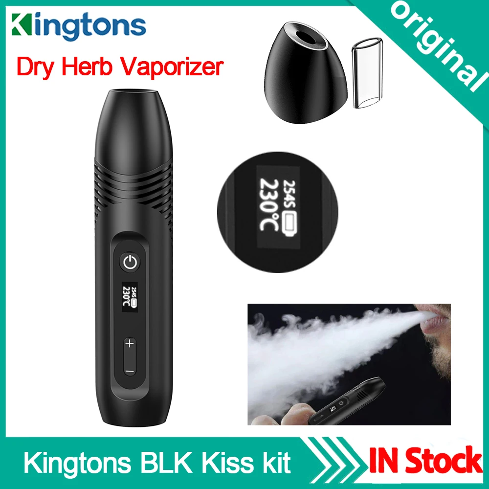Оригинальный испаритель для сухих трав Kingtons BLK Kiss набор вейпа керамический