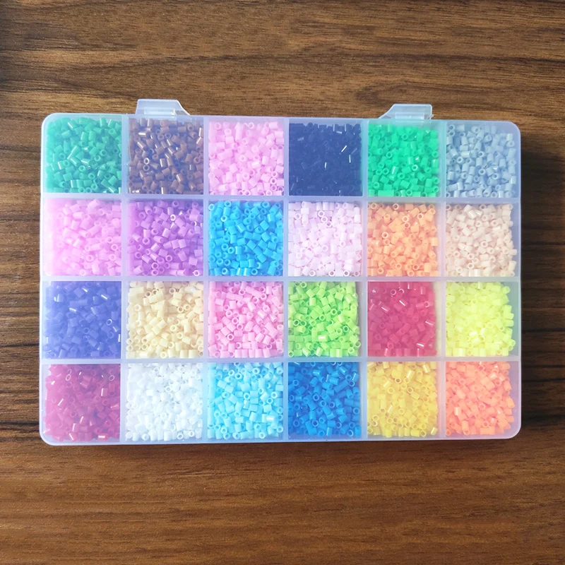 2.6mm Hama Beads 72 Colors Iron beads diy toy perler  Iron beads Kit Beads Education Toy Fuse Bead Jigsaw Puzzle 3D For Children 5