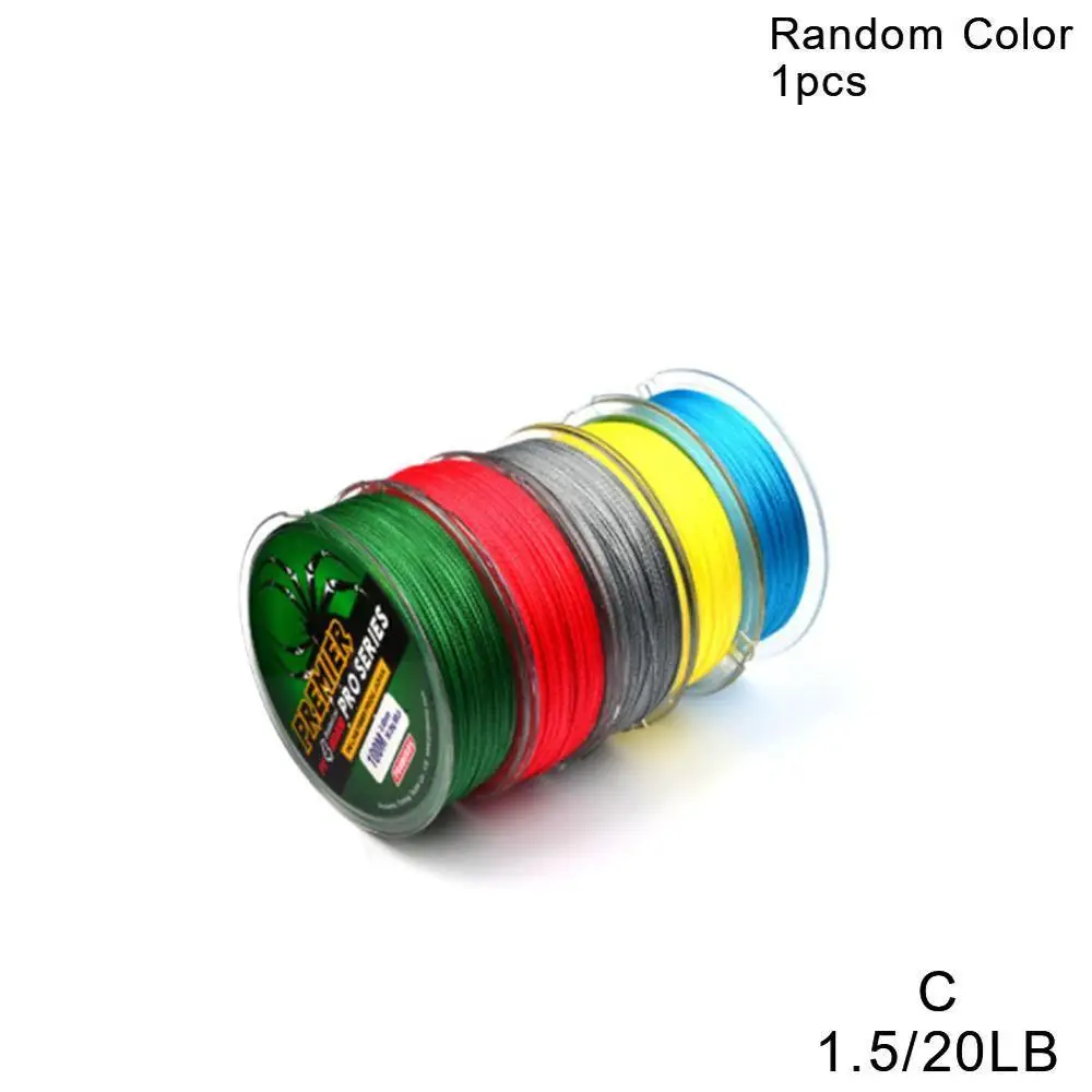 100M Super Strong Strands Braided Wire Fishing Line 4 6-100LB 0.4-10.0 PE Material Multifilament Carp Fishing For Fish Rope Cord - Цвет: C  1.5   20LB