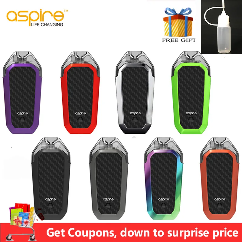 Skup Oryginalny zestaw Aspire AVP AIO 700mAh wbudowana bateria i 2ml kapsuła AVP z 1,2ohm nichrom cewka AVP zestaw do e papierosa elektroniczny papieros