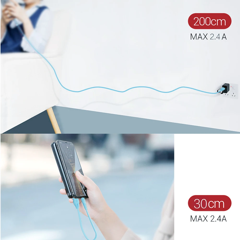 Плоский Micro USB кабель Essager для Xiaomi Redmi samsung 2.4A Быстрая зарядка USB кабель для зарядного устройства для передачи данных Android провод для мобильного телефона