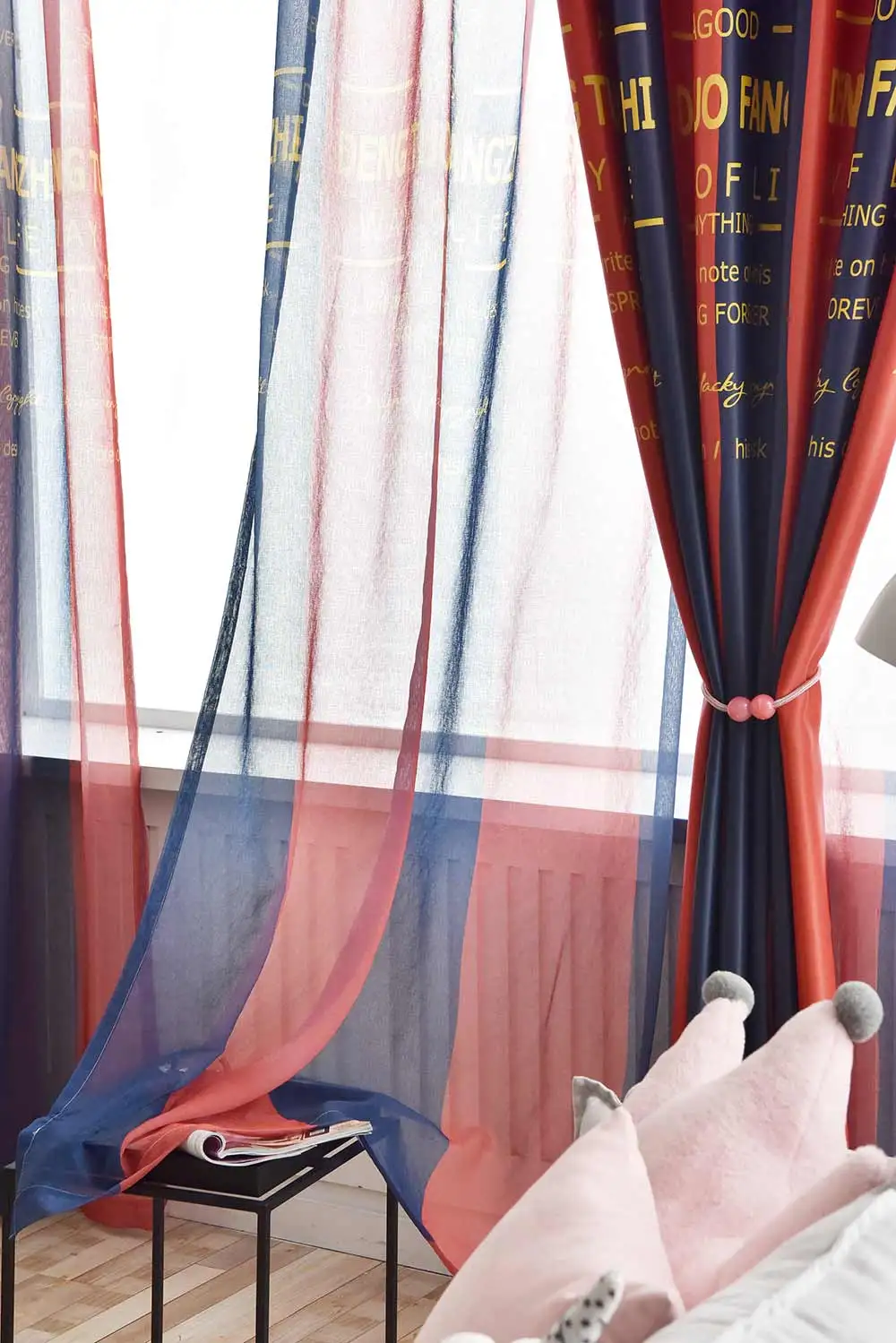 MENGERMEI красочные шторы Тюлевая занавеска для спальни для гостиной спальни затемненные тюлевые занавески современные европейские шторы 218