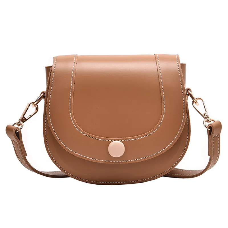 

Texture Female Bag 2019 New Wave Korean Messenger Bag Simple Fashion Saddle Bag channels