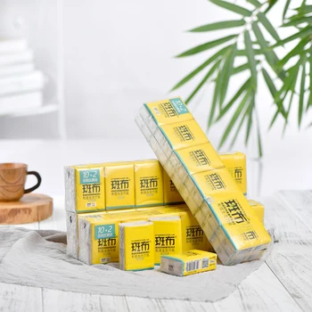 

Natural Paper Handkerchief Paper Napkin Tissue Paper 12packs Fiber Paper Toilet Paper 4 Layers 8 Pieces Household