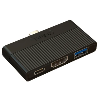 

SOONHUA 3 In 1 USB-C Hub Type-C To HDMI USB 3.0 PD Adapter USB Hubs Docking Station Hub For Mobile Phones