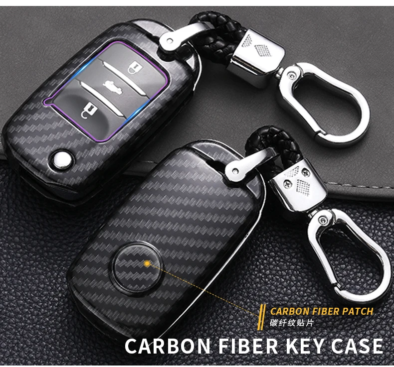 Carbon Fiber Car Smart Key Cover Case Fob For Changan CS75 EADO CS35 RAETON CS15 V3 V5 V7 2020 2021 Protect Shell Accessories - Hf5312595ae604cccbea707162ff3dd2bn