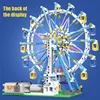 ZKZC City Friends MOC Rotating Ferris Wheel Building Blocks Electric Bricks with Light Toys for Children Christmas Gifts 2