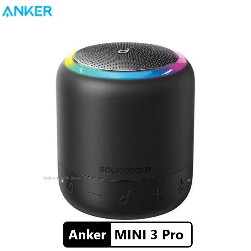 Bluetooth-динамик Anker Soundcore Mini 3 Pro технология BassUp и PartyCast USB-C Водонепроницаемый IPX7