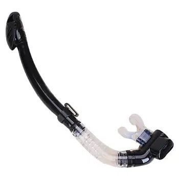 

Black Totally Dry Snorkel Set Scuba Swimming Diving Professional Snorkeling Kit