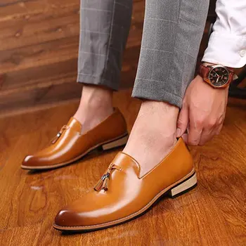 

Fashion Breathable Men Driving Shoes Leather Casual Shoes Men Lightweight Non-Slip Male Loafers Big Size 47 Comfort Men'S Loafer