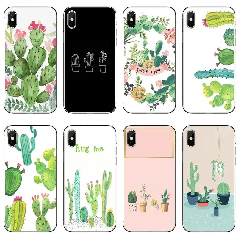 Seffaf Telefon Kilifi Sevimli Kaktus Boyama Xiaomi Redmi Icin S2 7 7a K20 6 6a 5a 4a 4x 5 Arti Redmi Not 8 7 6 5a 4 Pro Phone Case Covers Aliexpress
