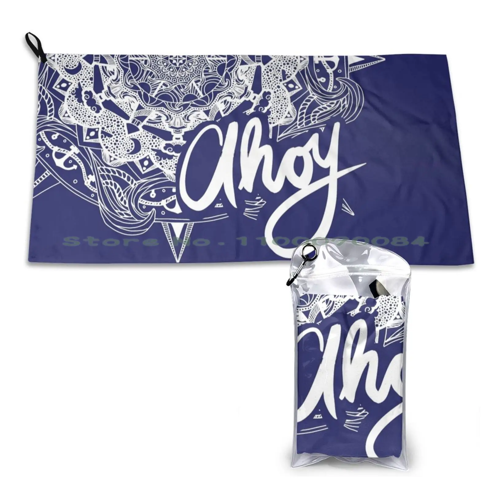 Ahoy (Bianco) Asciugamano Ad Asciugatura Rapida Palestra Sport Bagno Portatile Tesla Cybertruck Roba Tesla Cybertruck Maglione Tesla Cybertruck Legno