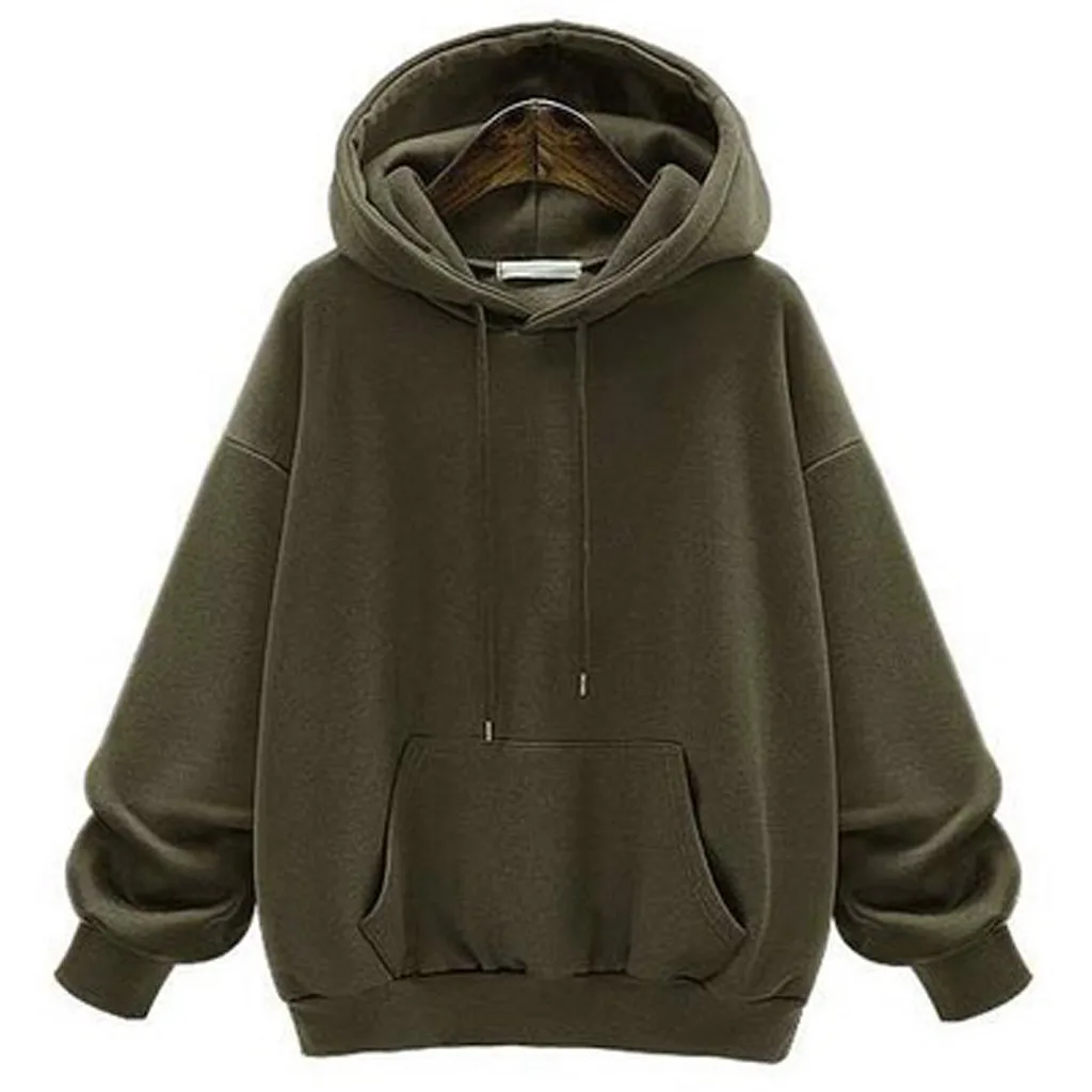 Hoodies Women Autumn 2019 Solid Lantern Sleeve Hooded Harajuku Streetwear Hoodie Hoodies And Sweatshirts Women Sudadera Mujer