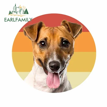 

EARLFAMILY 13cm x 12.5cm for Jack Russell Terrier Personality Car Sticker Vinyl Material Decal for SUV JDM ATV Custom Printing