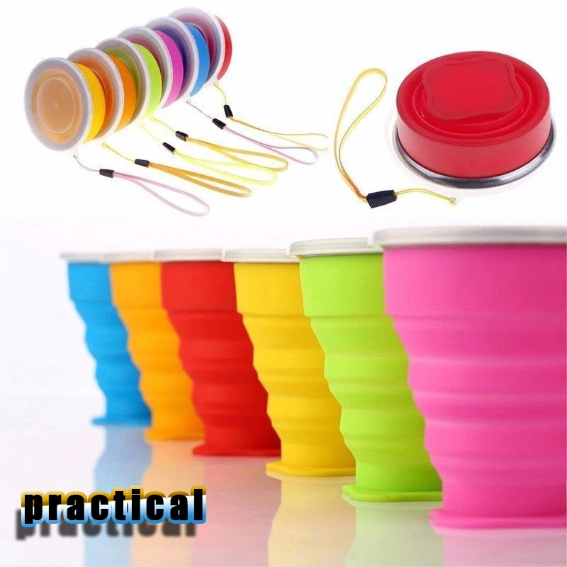 Tea Cup Set Eco Friendly Outdoor Travel Space Saving Silicone Environmentally High Temperature Resistant Water | Дом и сад