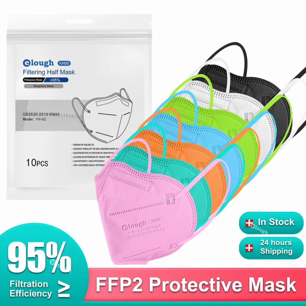 Респираторная маска FPP2 для взрослых FFP2 многоразовая одобренная KN95 Mascarilla fpp2 ffpp2 |