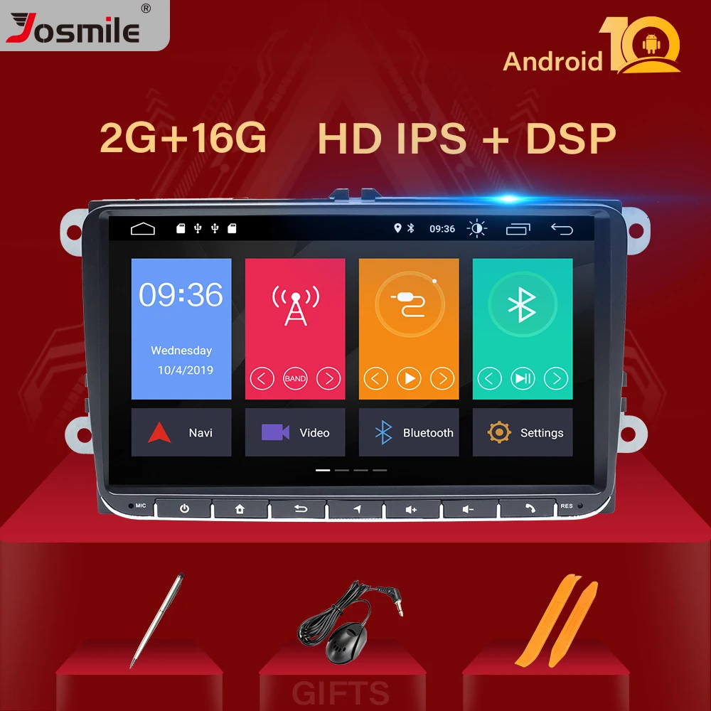 2 Din Android10.0Car radio GPS Navigation For VW T5 amarok volkswagen Passat B6 B7Skoda Octavia Jettaseat leon golf 5 Multimedia