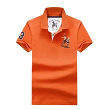 Высокое качество, Мужская рубашка поло, летняя, крутая, с отворотом, с коротким рукавом, полиэстер, быстросохнущая, модная, деловая,, Мужская рубашка поло, 4XL