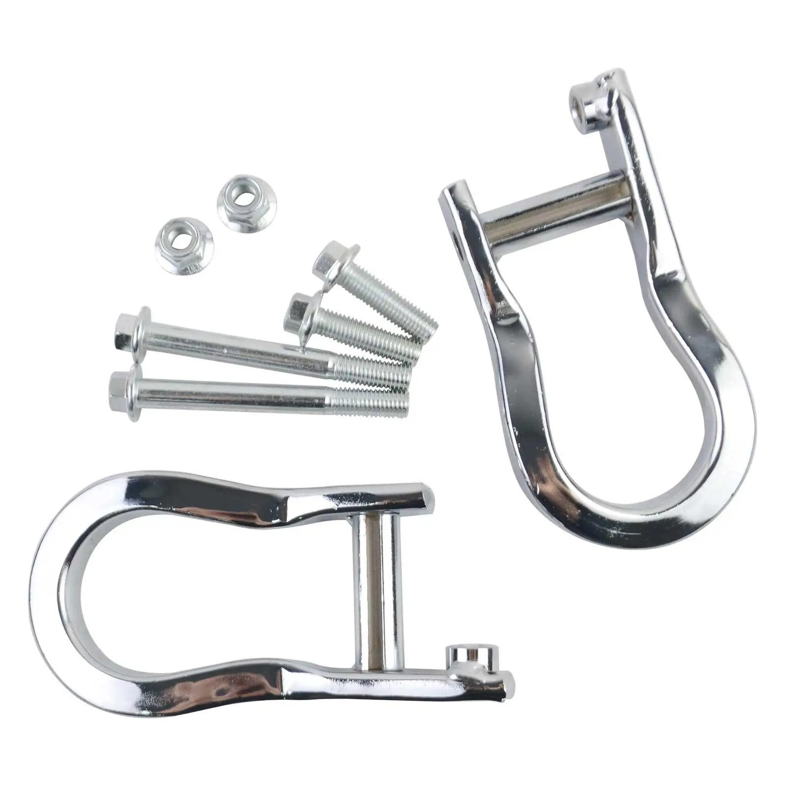 Chrome 84072462 Front Recovery Tow Hooks Compatible with Chevy