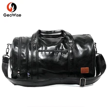 Уличная Мужская спортивная сумка из искусственной кожи, тренировочная сумка через плечо, комбинированная спортивная сумка для фитнеса и путешествий