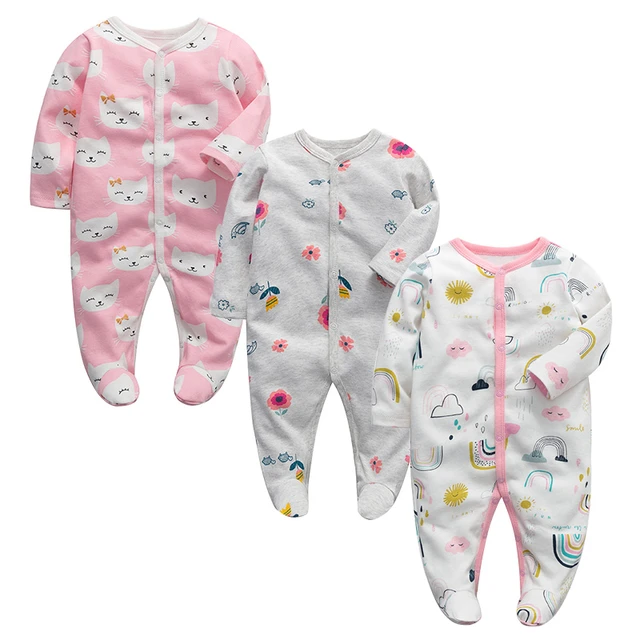 Pyjama à Manches sulfpour Nouveau-Né Garçon et Fille, Combinaisons pour  Bébés, Vêtements de 0, 3, 6, 9, 12 Mois, 2 Pièces par Lot - AliExpress