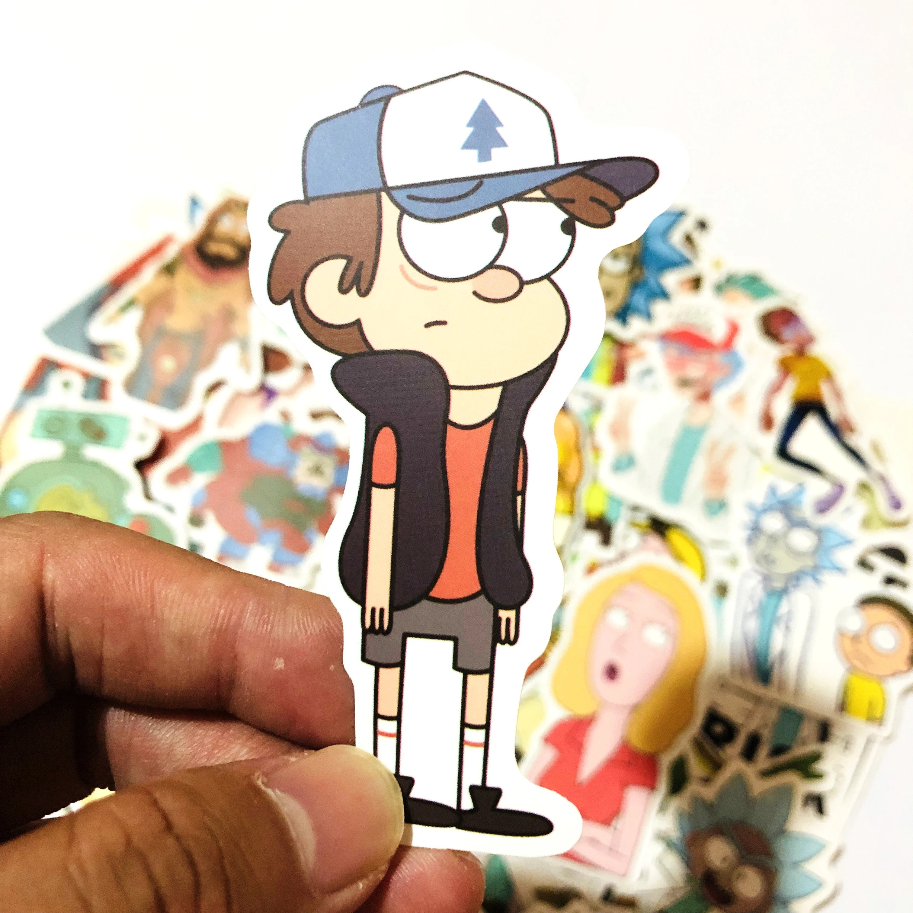 50/100 шт Rick and Morty наклейки для рисования ПВХ водонепроницаемые ноутбука скейтборд