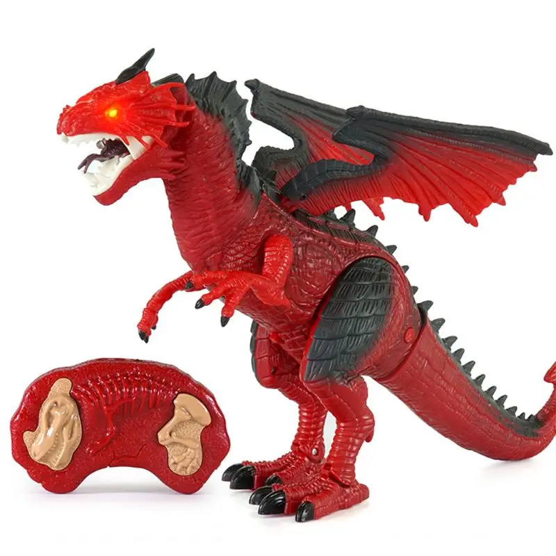 Brinquedo do Dinossauro de Controle Brinquedo do Dinossauro com Passeio Aniversário para o Menino Remoto Simulado Rugido Spray Presente 13 presente aniversário para o menino