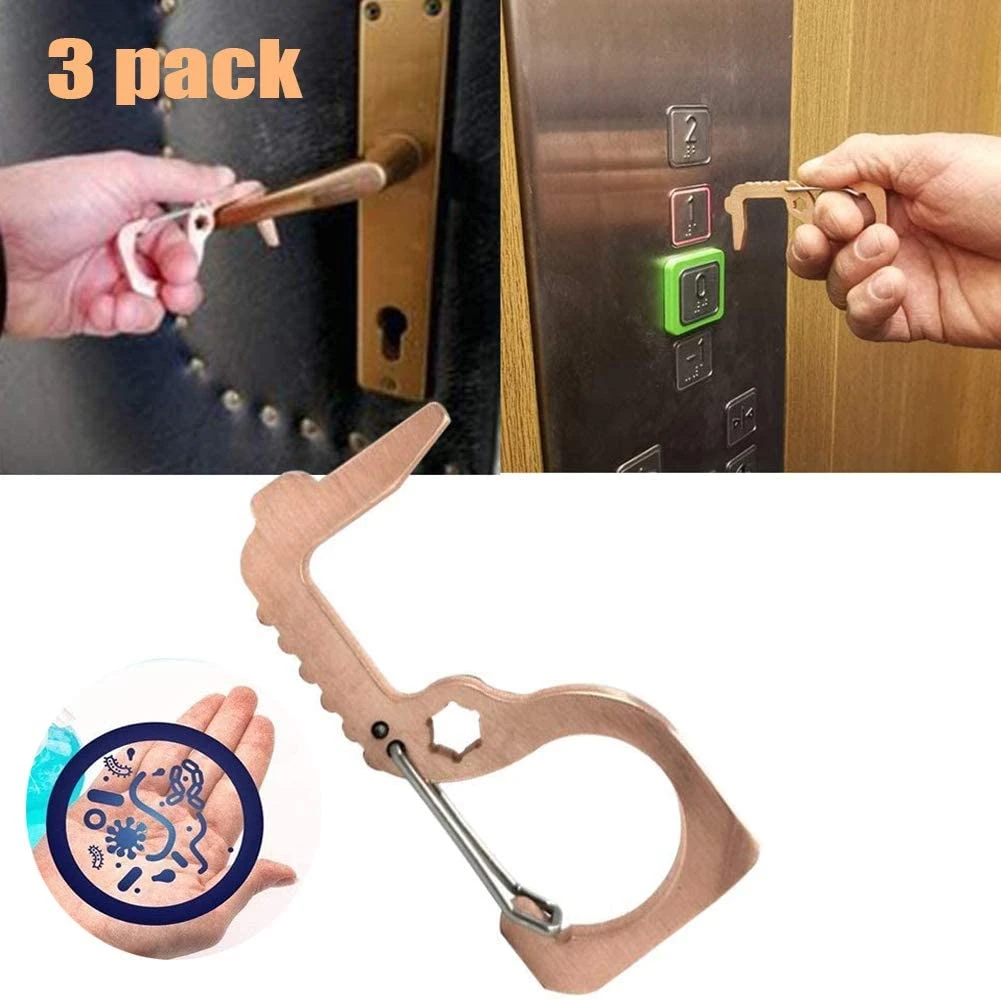 No Touch Edc Brass Door Opener Tool Jnuyisw Portable Door Handle Hook Stylus Keychain For Home Outdoor Tools Home Improvement Hardware No Touch Edc Brass Door Opener Tool Jnuyisw Portable Door Handle Hook Stylus Keychain For Home Outdoor Tools Home Improvement Hardware