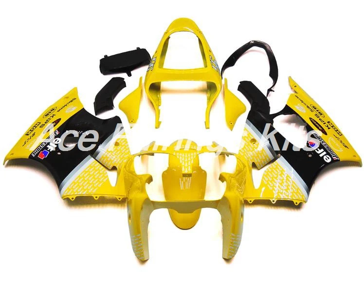

Injection New ABS Full fairings kit 100% Fit for Kawasaki ZX6R 2000 2001 2002 ZX-6R 00 01 02 Ninja 636 bodywork set yellow black