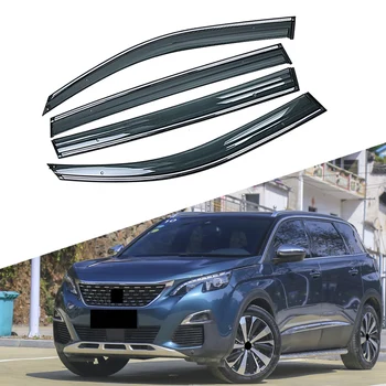 

For PEUGEOT 5008 2016-2019 Car Window Sun Rain Shade Visors Shield Shelter Protector Cover Frame Sticker Exterior Accessories