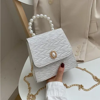 

Women Fashion Mini Small Square Bag 2020 Fashion New Quality PU Leather Women's Handbag Chain Shoulder Messenger Bags