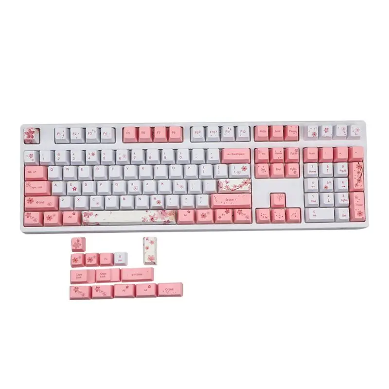 OEM PBT Cherry Blossom Keycap механическая клавиатура Keycaps краситель сублимация